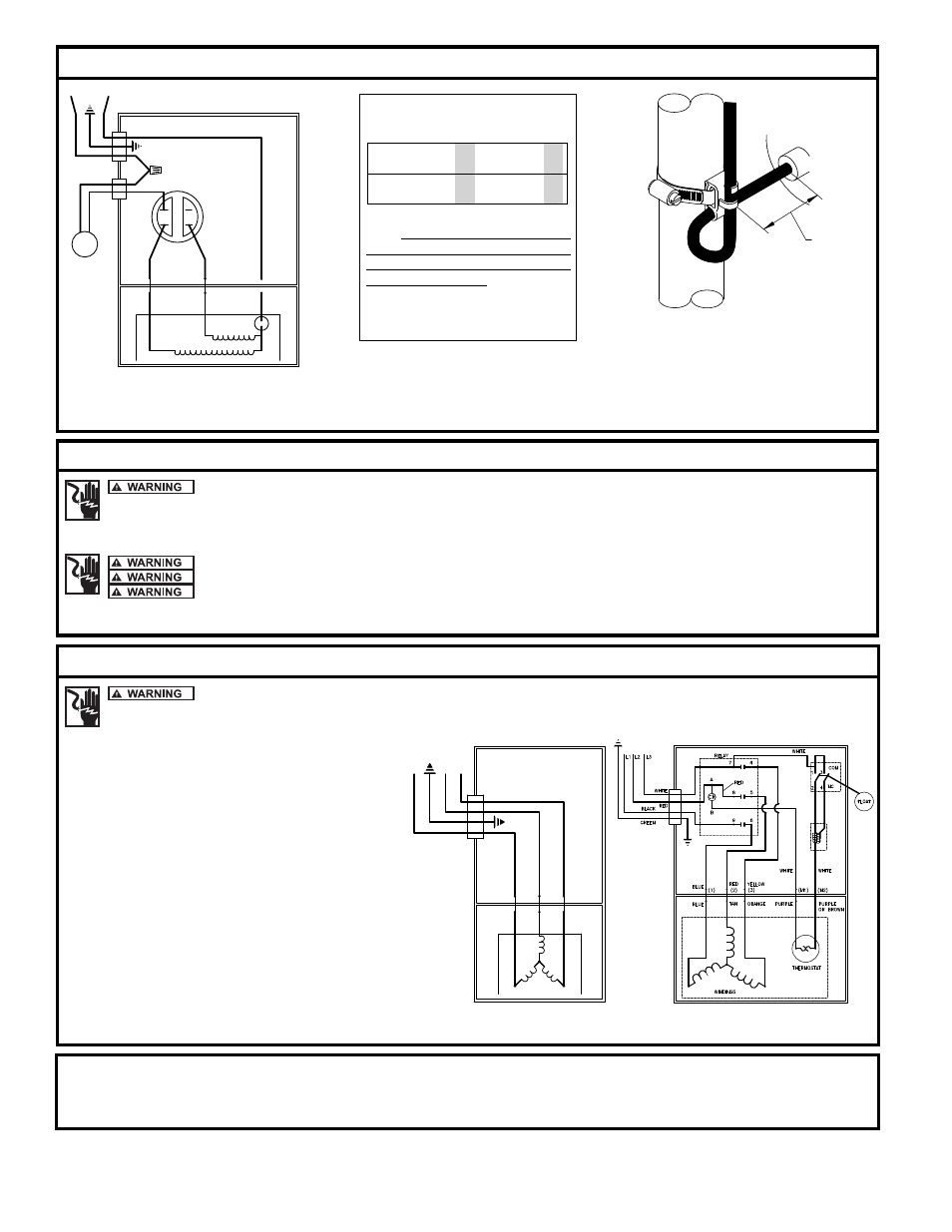 Wd & wh model installation, Three phase wiring instructions, Single phase wiring instructions | Nonautomatic 3 phase automatic 3 phase | Zoeller P/N006355 User Manual | Page 4 / 4