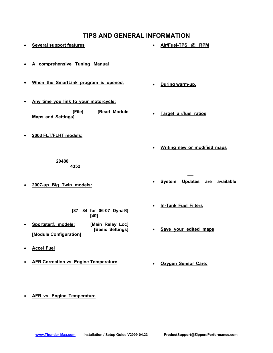 Tips and general information | Zipper Mowers Thunder-Max 309-365 User Manual | Page 7 / 7