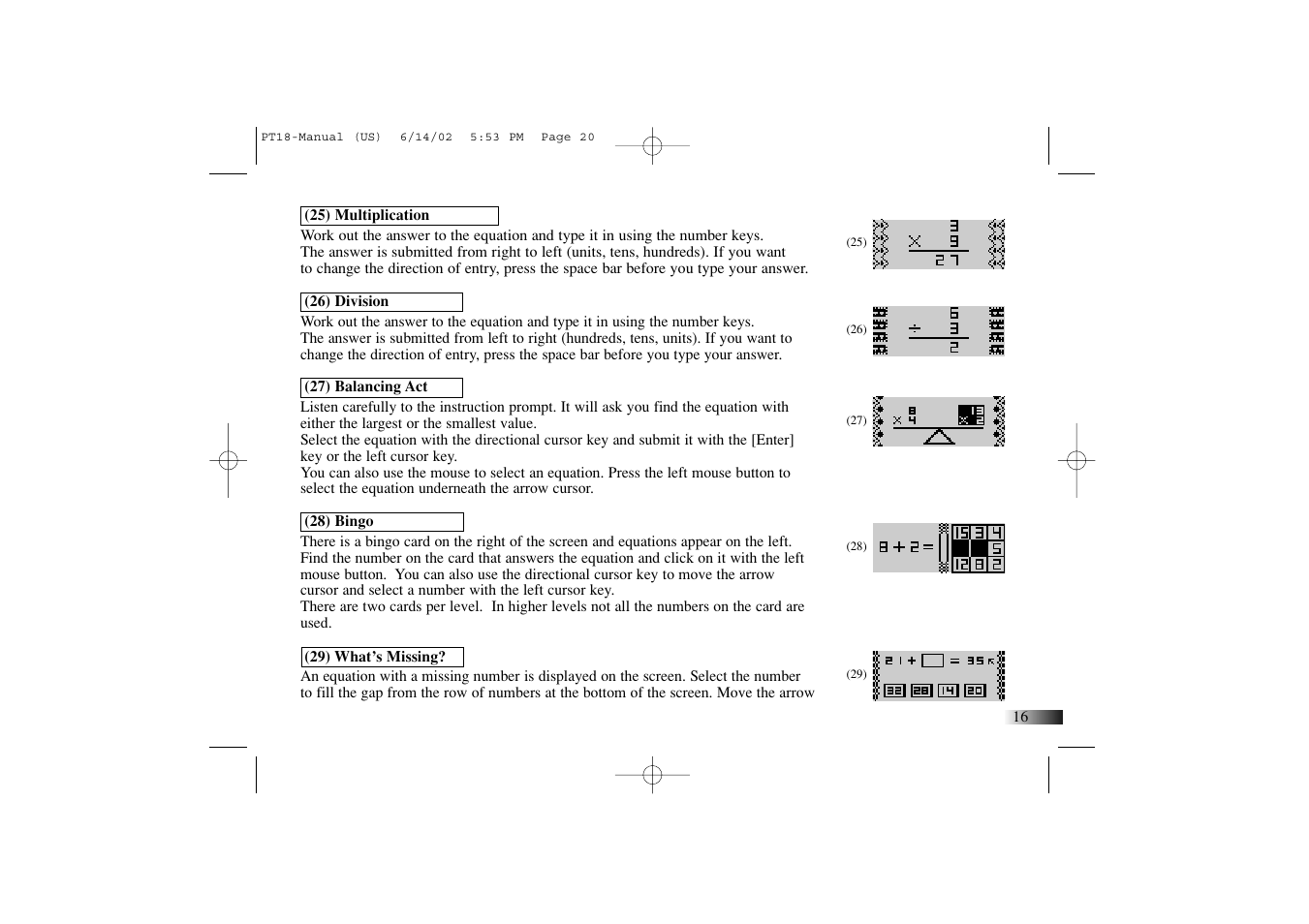 Yakumo Accelerator PC Trainer Plus PT18 User Manual | Page 20 / 31