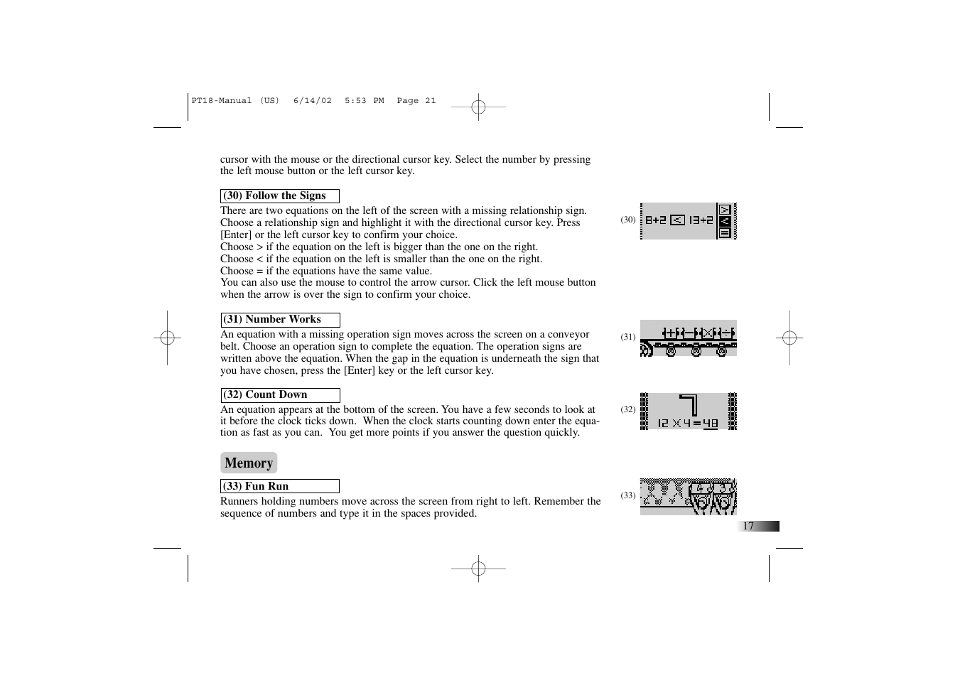 Yakumo Accelerator PC Trainer Plus PT18 User Manual | Page 21 / 31