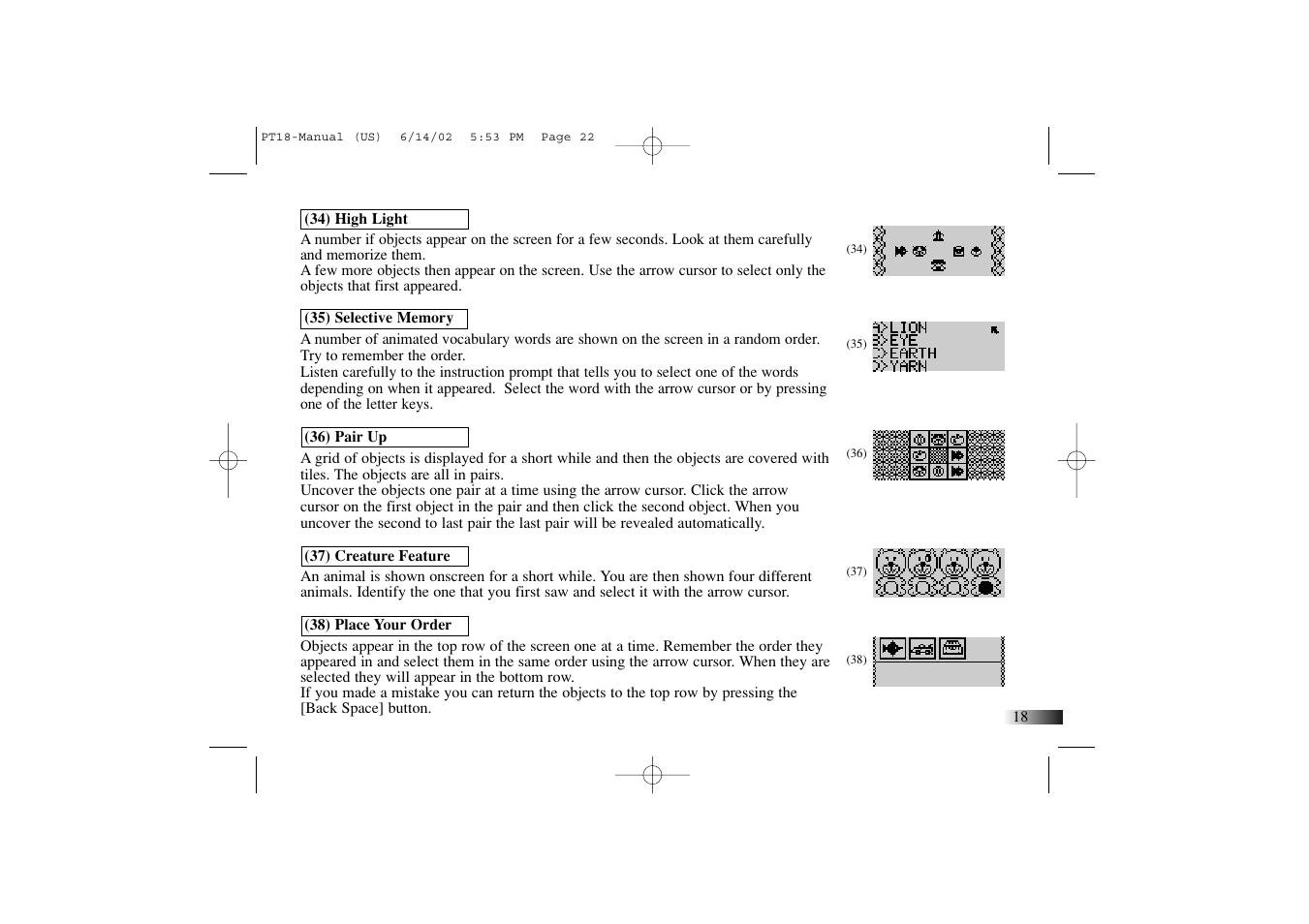 Yakumo Accelerator PC Trainer Plus PT18 User Manual | Page 22 / 31