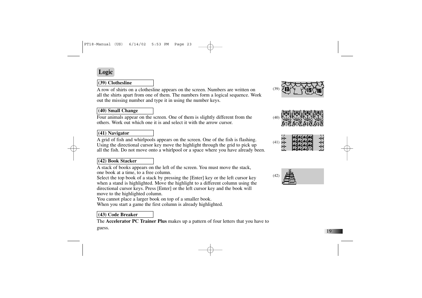 Yakumo Accelerator PC Trainer Plus PT18 User Manual | Page 23 / 31