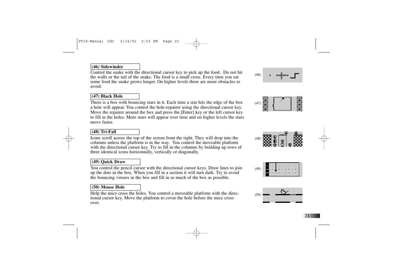 Yakumo Accelerator PC Trainer Plus PT18 User Manual | Page 25 / 31