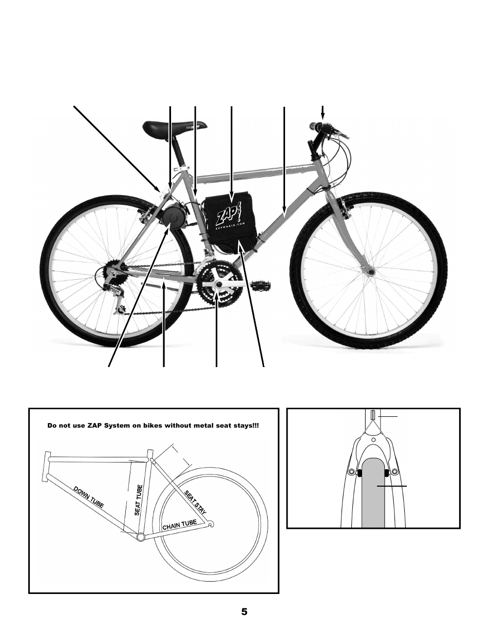 Detail of zap powerbike | Zap DX User Manual | Page 7 / 22