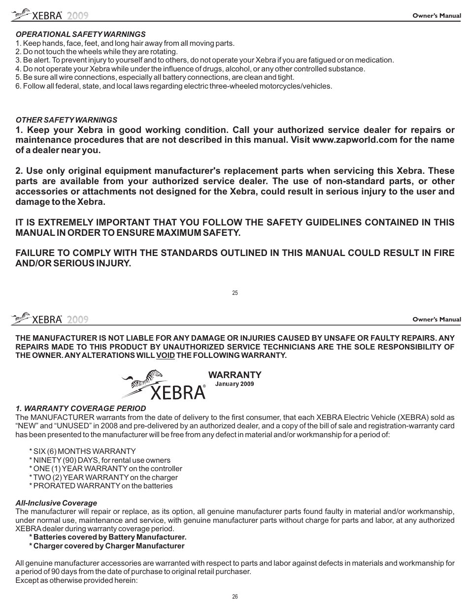 Zap XEBRA D555 User Manual | Page 13 / 16