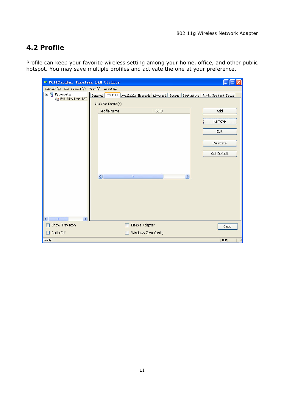 2 profile | Zonet Technology ZEW1605A User Manual | Page 13 / 18