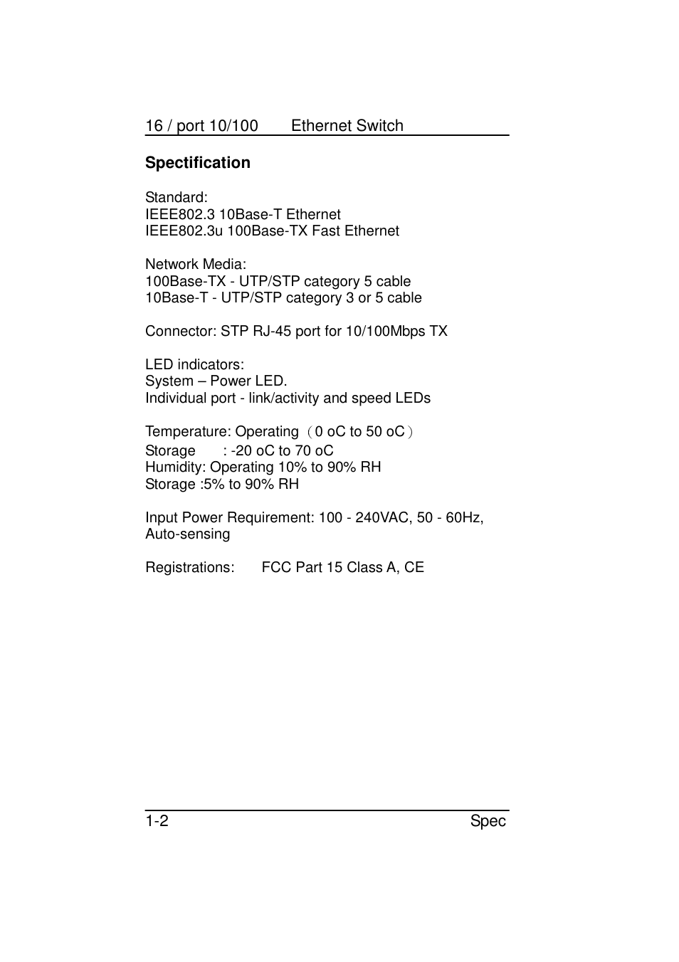 Zonet Technology 16 port 10/100 User Manual | Page 3 / 10