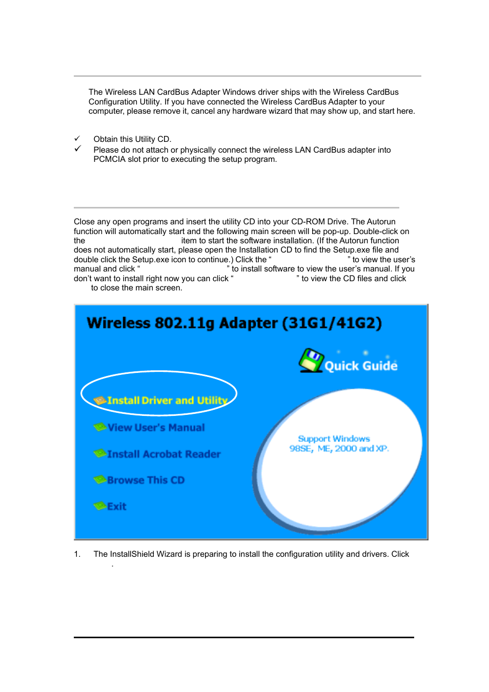 6installation procedures in windows2000, Nstallation, Rocedures | Indows | Zonet Technology 802.11 g 54Mbps Wireless LAN CardBus Adapter User Manual | Page 23 / 67