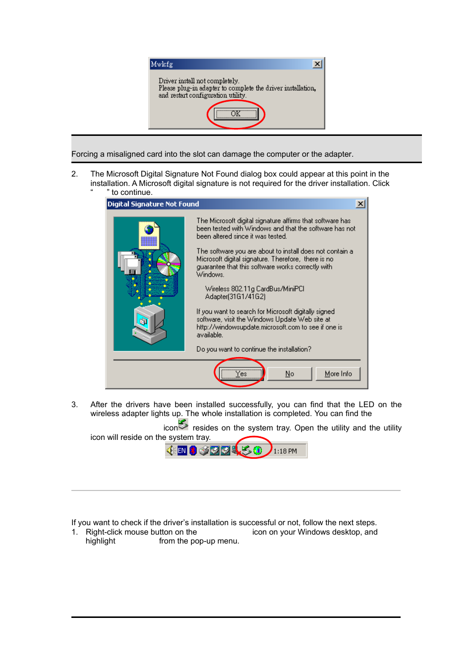 2verifying your installation in windows2000, Verify the driver has installed successful, Erifying | Nstallation, Indows | Zonet Technology 802.11 g 54Mbps Wireless LAN CardBus Adapter User Manual | Page 27 / 67