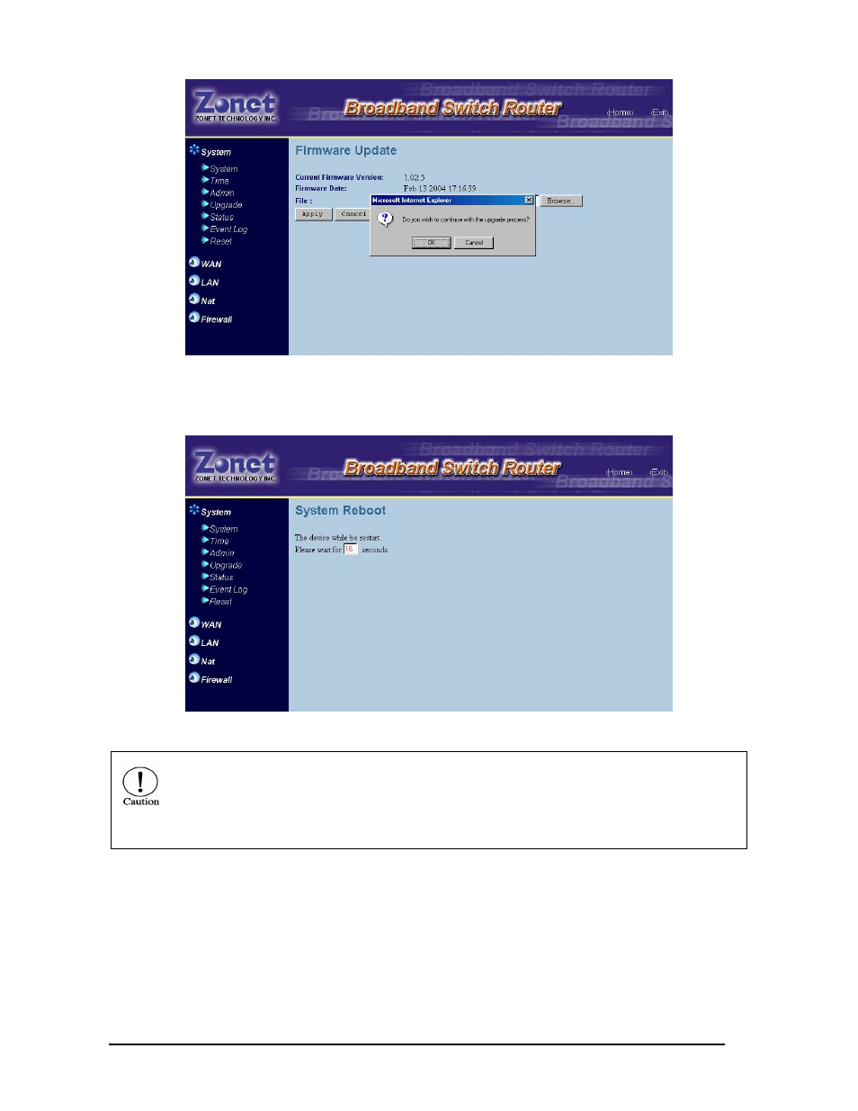 6 reset | Zonet Technology ZSR0104C Series User Manual | Page 29 / 63