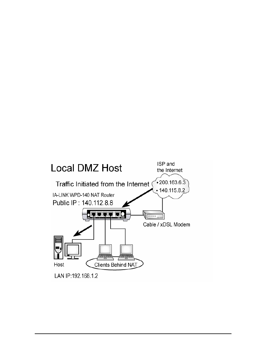 10 firewall, Dmz host configuration | Zonet Technology ZSR0104C Series User Manual | Page 36 / 63