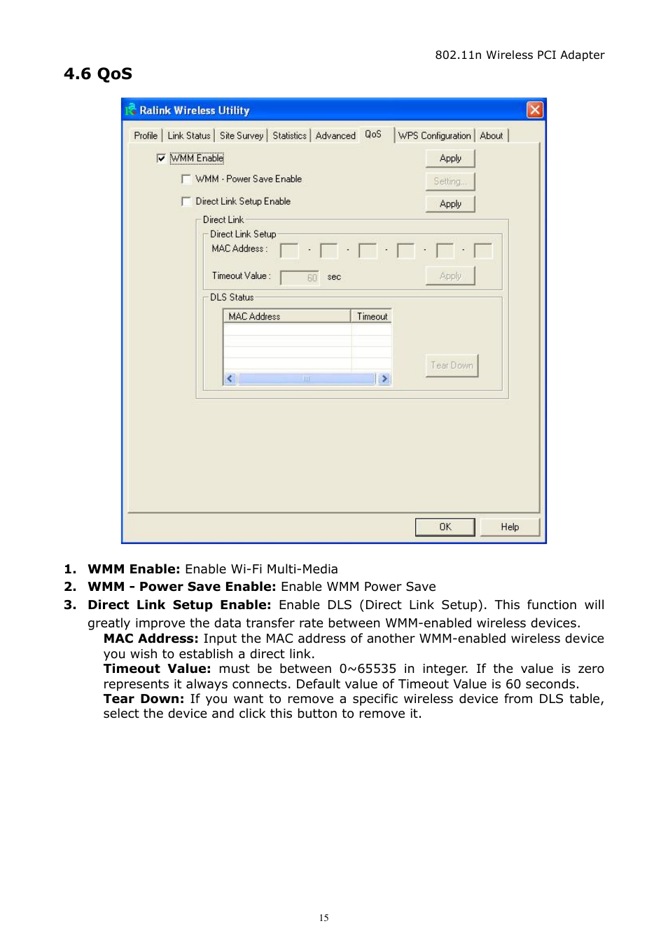 6 qos | Zonet Technology ZEW1642 User Manual | Page 18 / 30