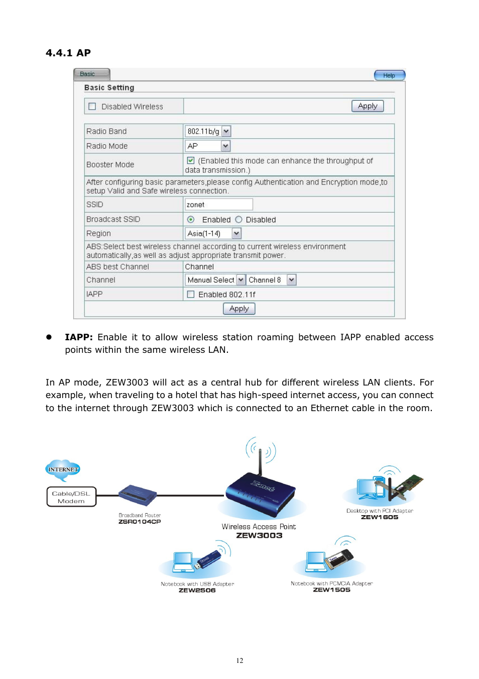 Zonet Technology ZEW3003 User Manual | Page 14 / 28