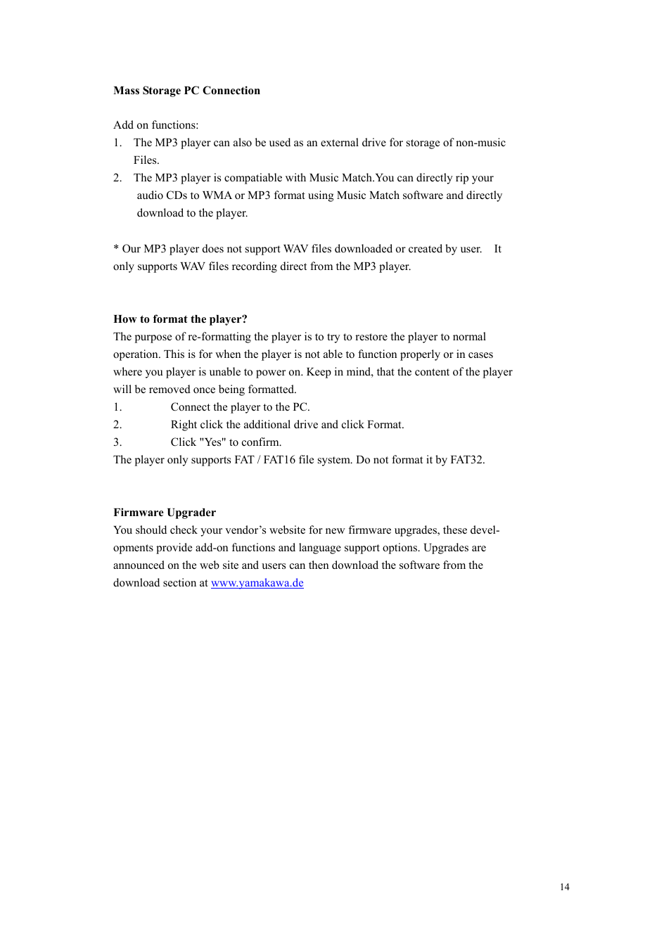 Yamakawa MR-240 User Manual | Page 14 / 29