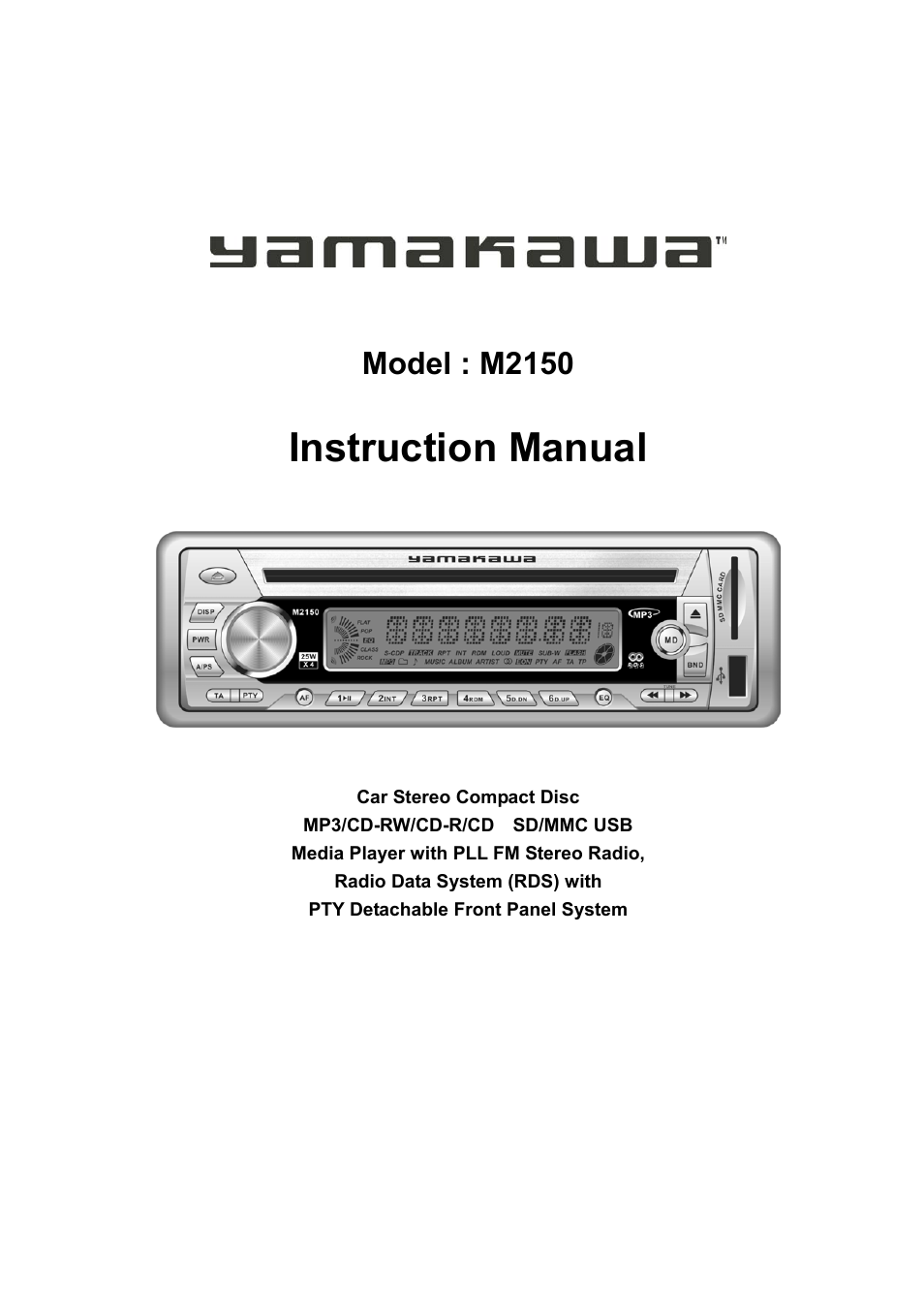 Yamakawa M2150 User Manual | 21 pages