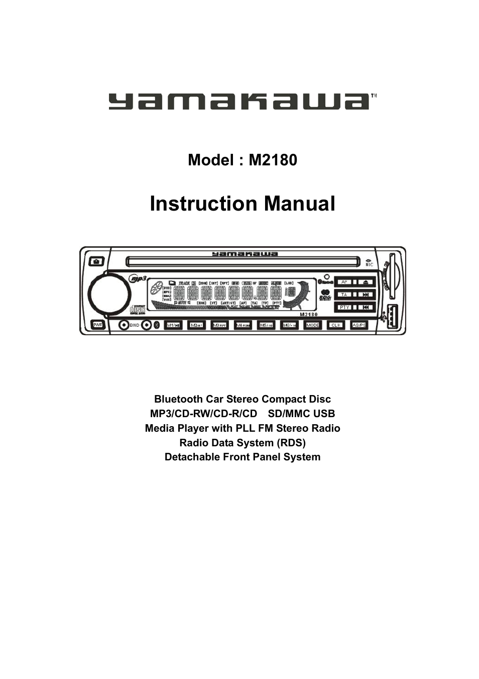 Yamakawa M2180 User Manual | 24 pages