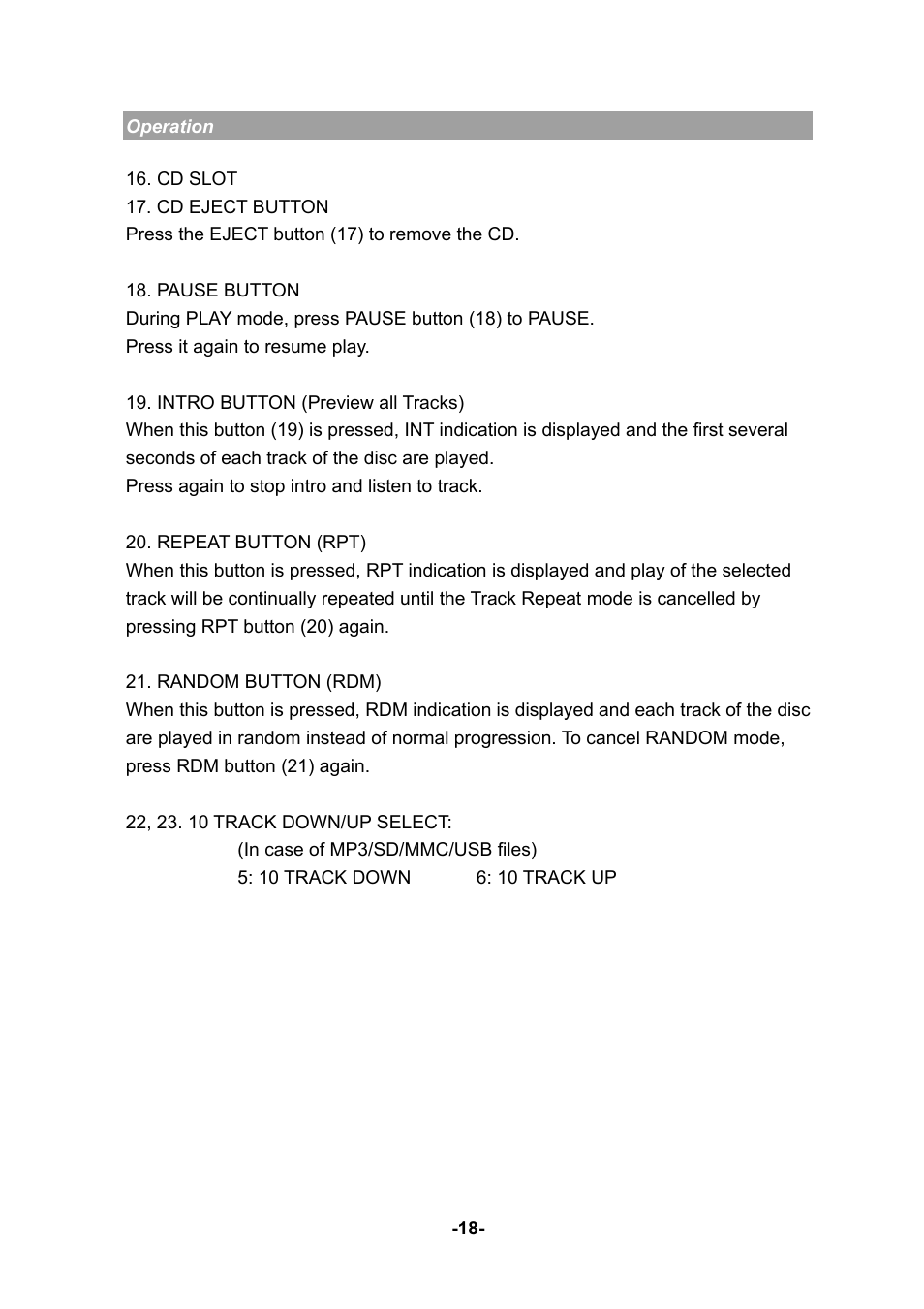 Yamakawa M2180 User Manual | Page 18 / 24