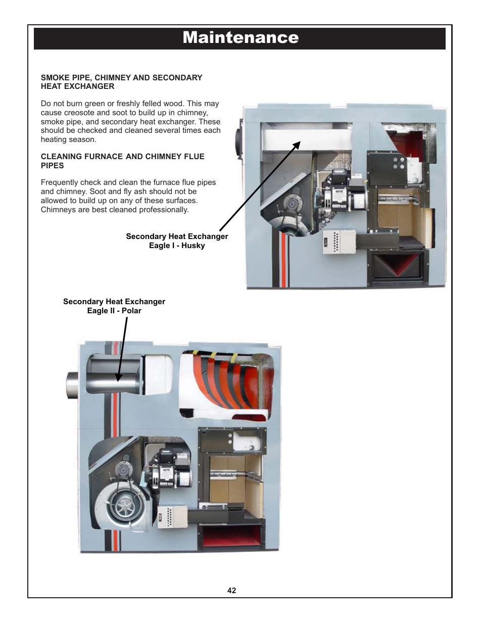 Maintenance | Yukon Advanced Optics Oil Furnace User Manual | Page 42 / 64