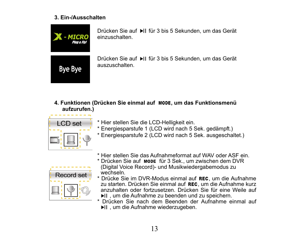 X-Micro Tech. XMP3-M256F User Manual | Page 14 / 72
