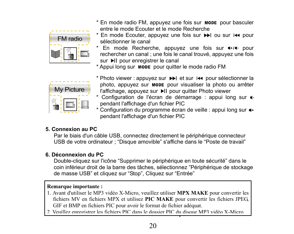 X-Micro Tech. XMP3-M256F User Manual | Page 21 / 72