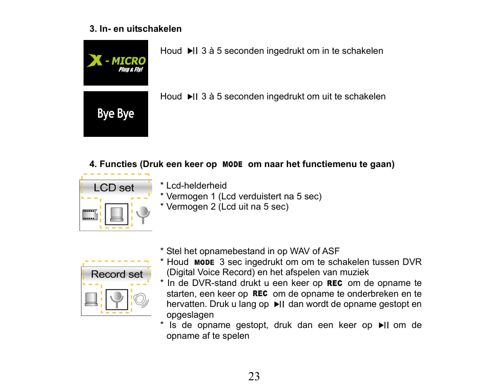 X-Micro Tech. XMP3-M256F User Manual | Page 24 / 72