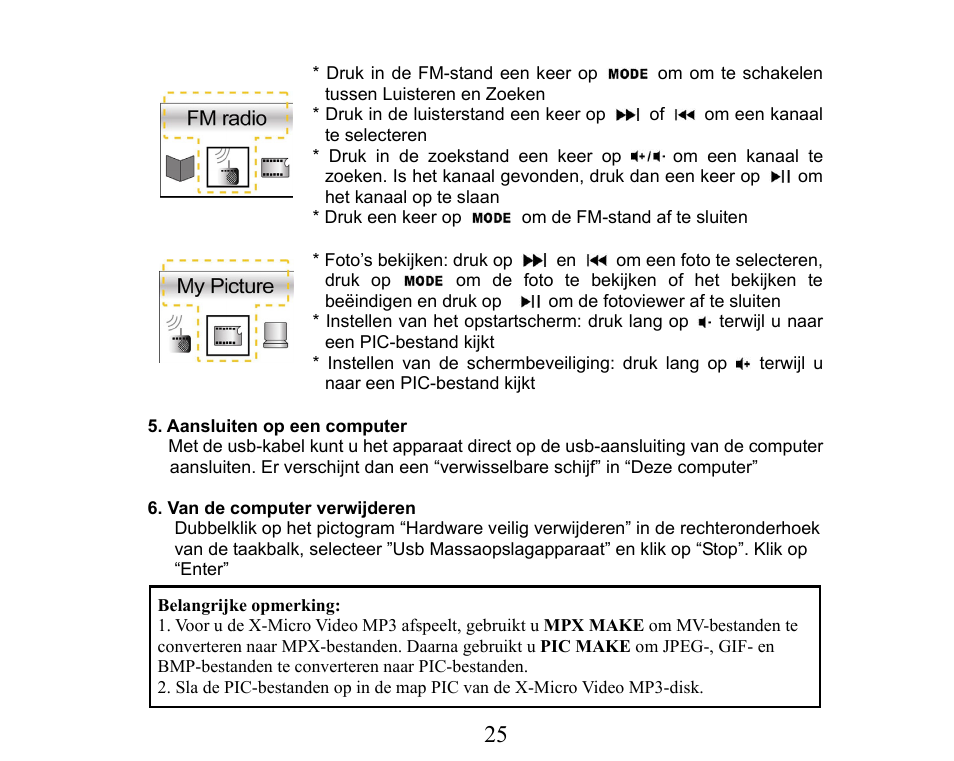 X-Micro Tech. XMP3-M256F User Manual | Page 26 / 72