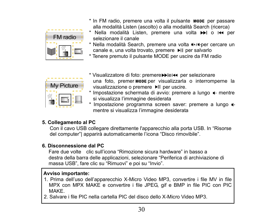 X-Micro Tech. XMP3-M256F User Manual | Page 31 / 72