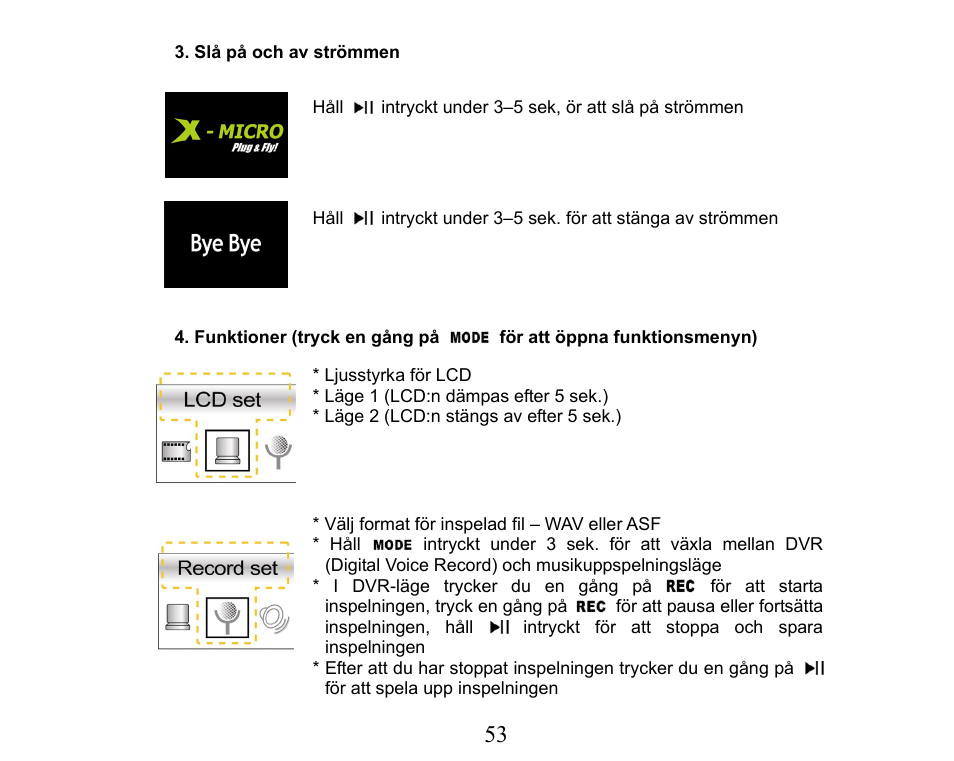 X-Micro Tech. XMP3-M256F User Manual | Page 54 / 72