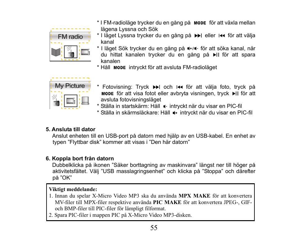 X-Micro Tech. XMP3-M256F User Manual | Page 56 / 72