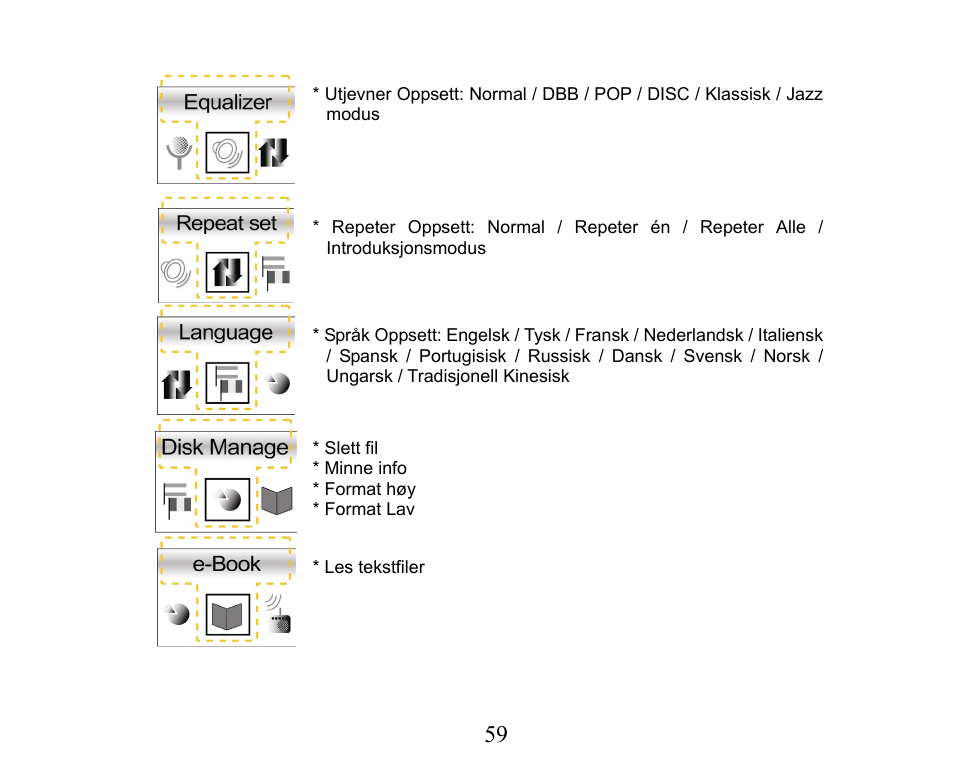 X-Micro Tech. XMP3-M256F User Manual | Page 60 / 72