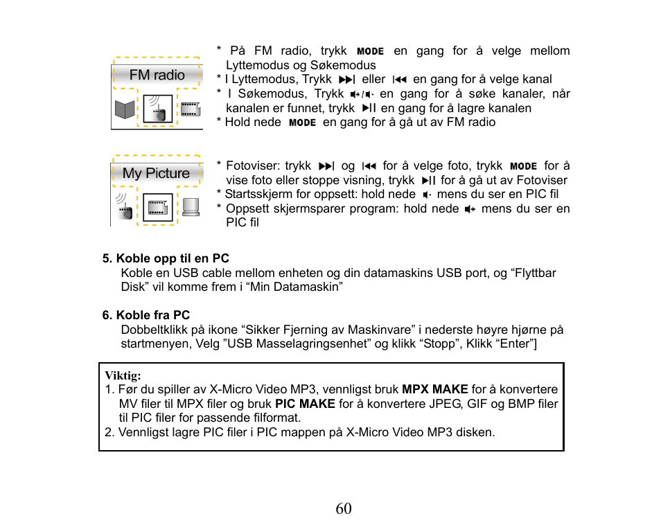 X-Micro Tech. XMP3-M256F User Manual | Page 61 / 72