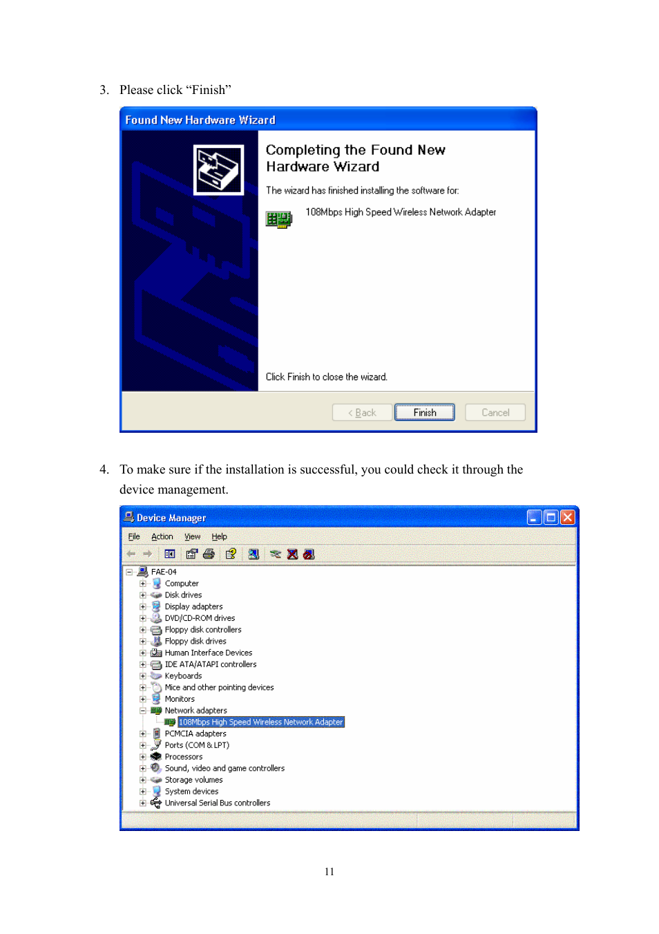 X-Micro Tech. PCI Adapter fxmicro User Manual | Page 11 / 23