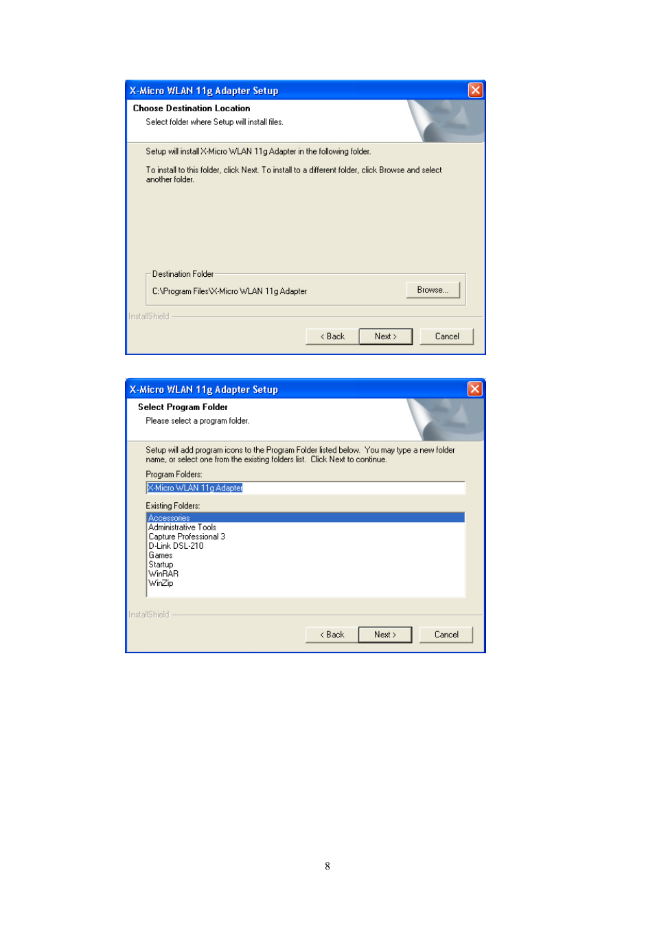 X-Micro Tech. PCI Adapter fxmicro User Manual | Page 8 / 23