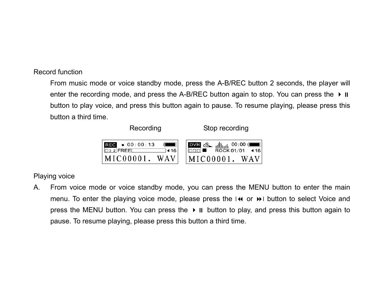 2voice mode | X-Micro Tech. EVA 130 User Manual | Page 14 / 27