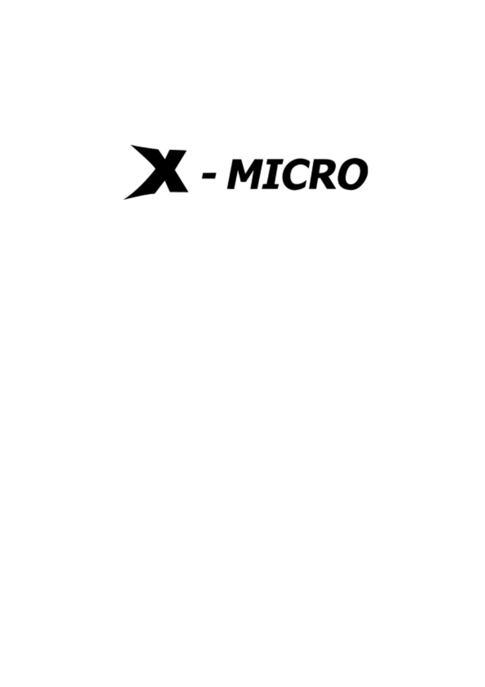 X-Micro Tech. EPIC User Manual | 19 pages