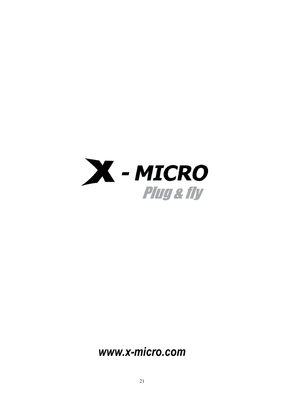 X-Micro Tech. 11b mini User Manual | Page 22 / 22