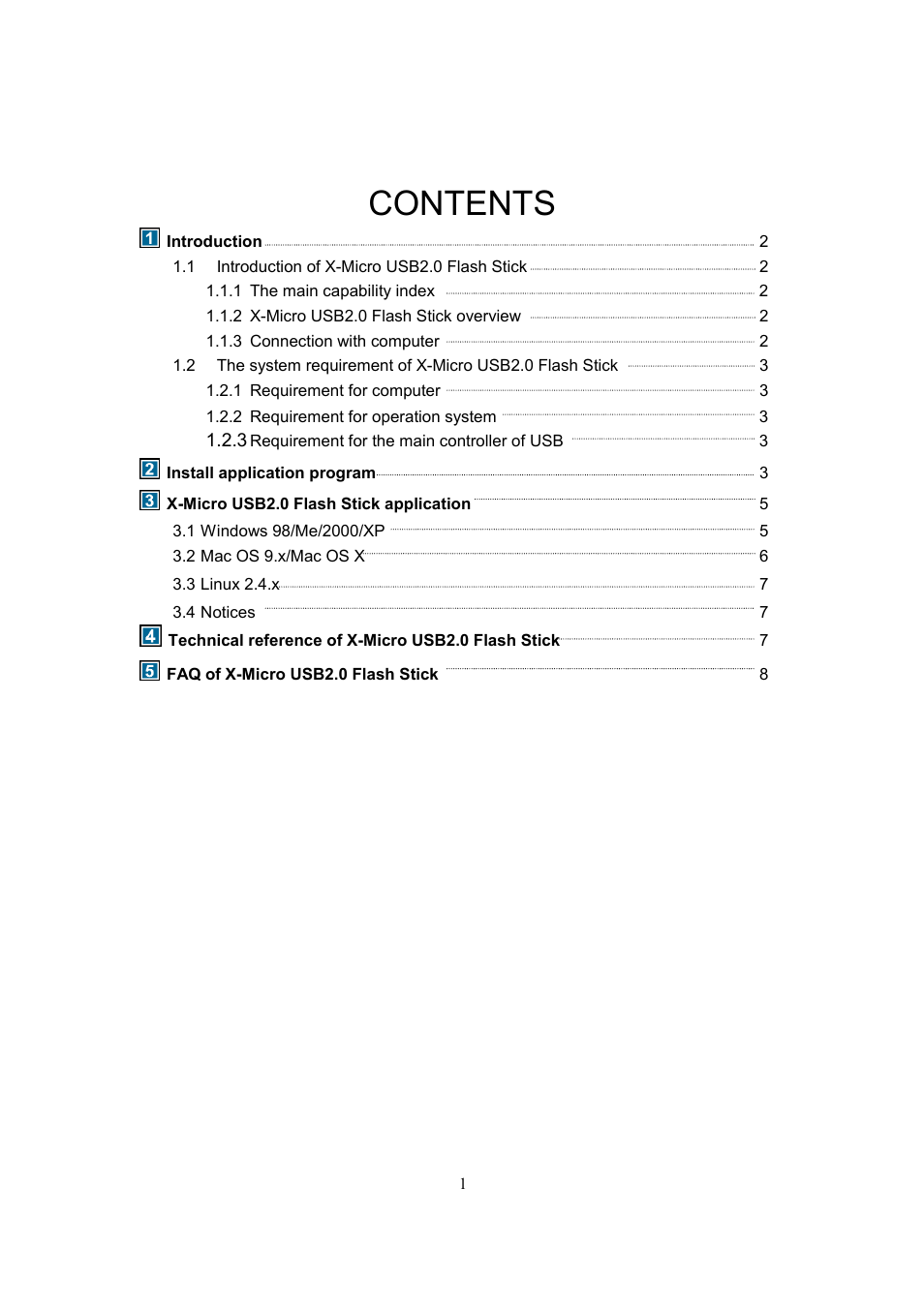 X-Micro Tech. USB2.0 Flash Stick User Manual | Page 3 / 12