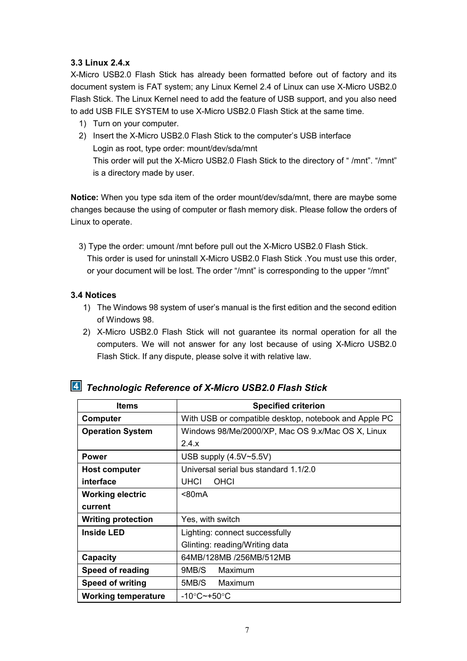 X-Micro Tech. USB2.0 Flash Stick User Manual | Page 9 / 12