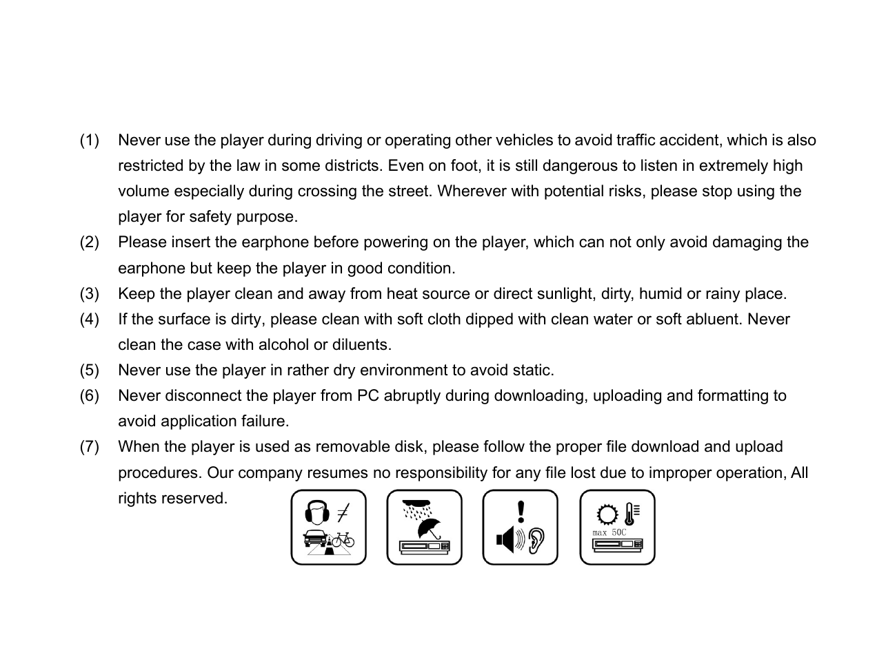 Precautions | X-Micro Tech. EVA 310 User Manual | Page 6 / 29