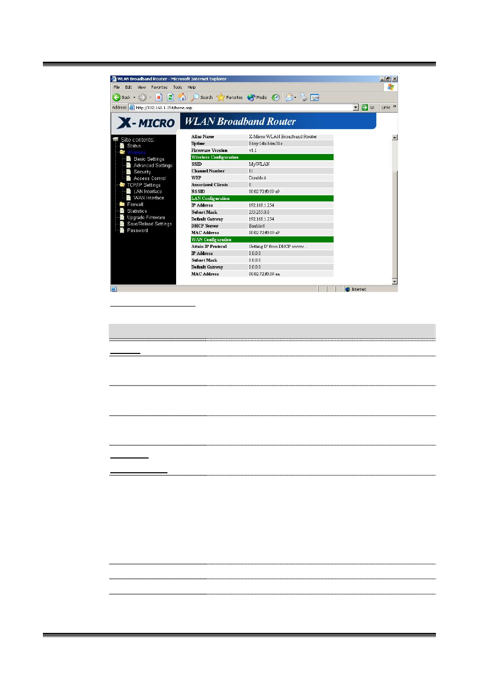 Wireless basic settings | X-Micro Tech. WL-1502 User Manual | Page 15 / 42