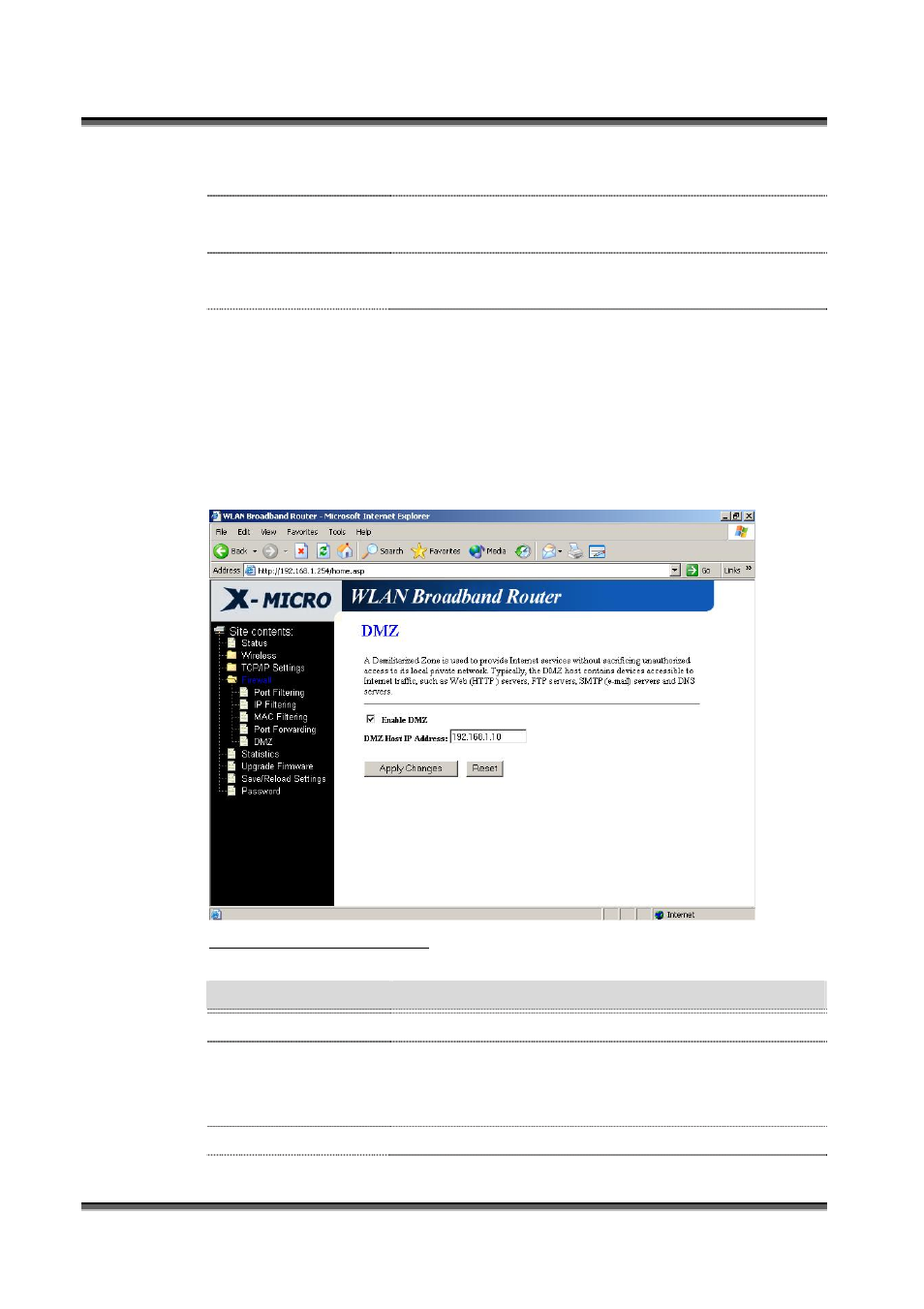 Firewall - dmz, Irewall, 12 firewall - dmz | X-Micro Tech. WL-1502 User Manual | Page 31 / 42