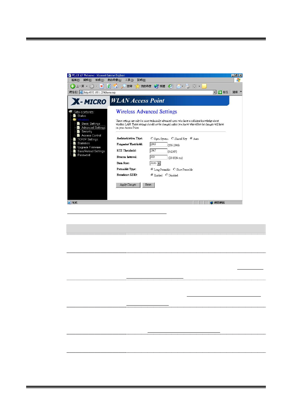 Wireless security setup | X-Micro Tech. WLAN 11b Access Point User Manual | Page 14 / 32