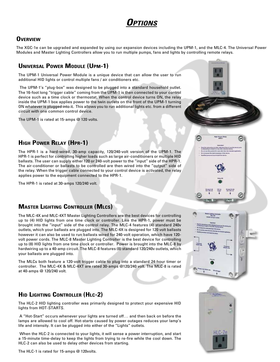 Ptions | XtremeMac XGC-1e User Manual | Page 9 / 11