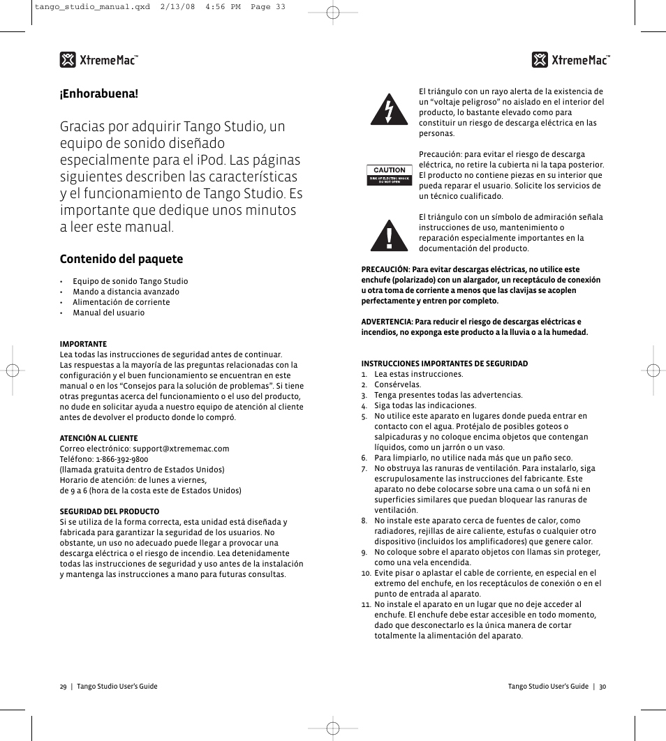 XtremeMac Tango Studio 10182007 User Manual | Page 17 / 20