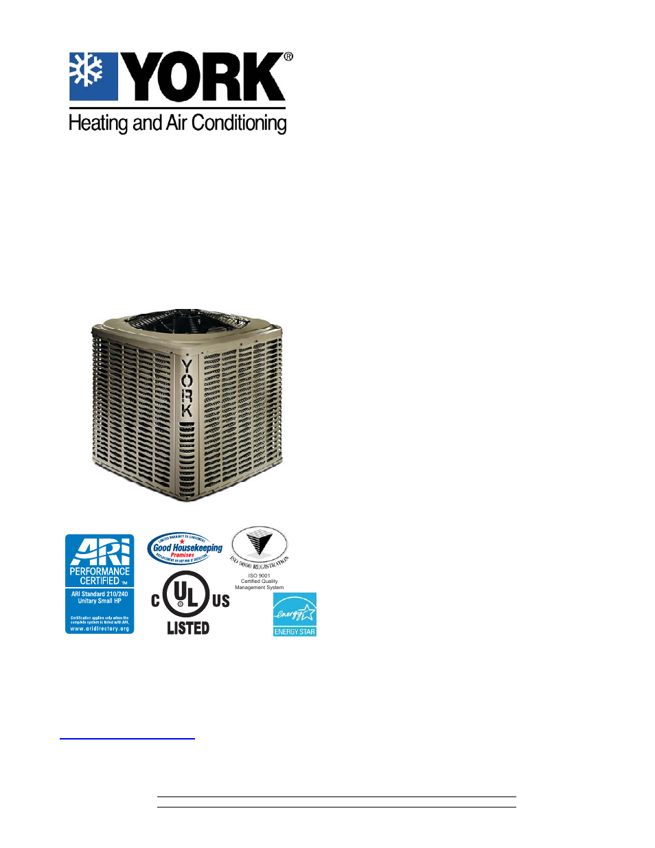 York YHJF18 User Manual | 26 pages
