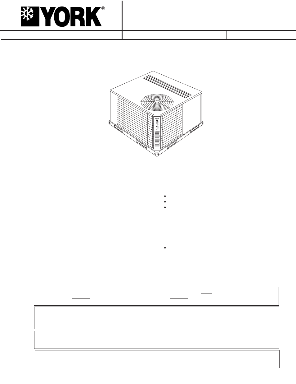 York B1HH018 User Manual | 28 pages