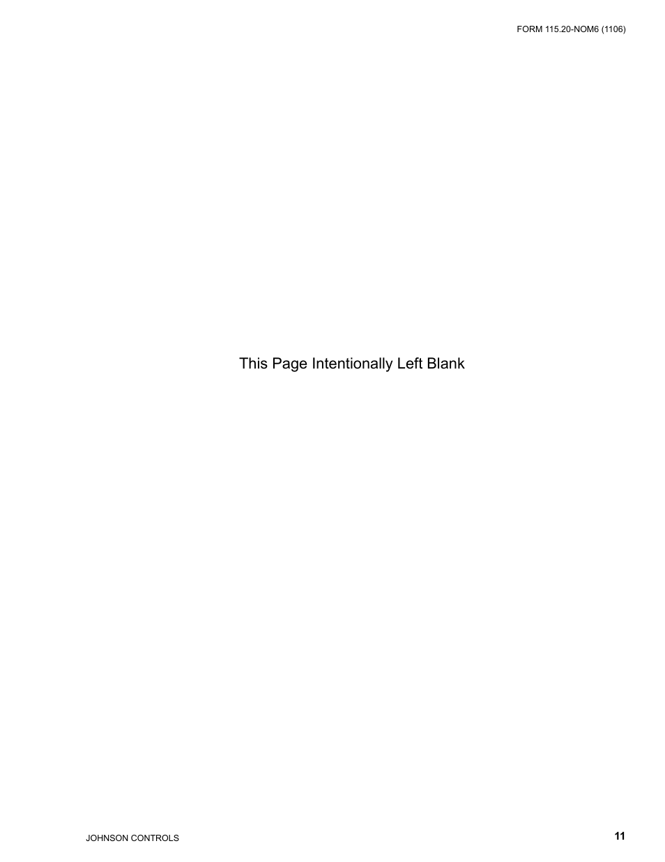 This page intentionally left blank | York YCW SERIES LD11554 User Manual | Page 11 / 12