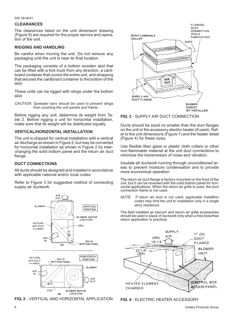 York SUNLINE K4EU120A50A User Manual | Page 4 / 12
