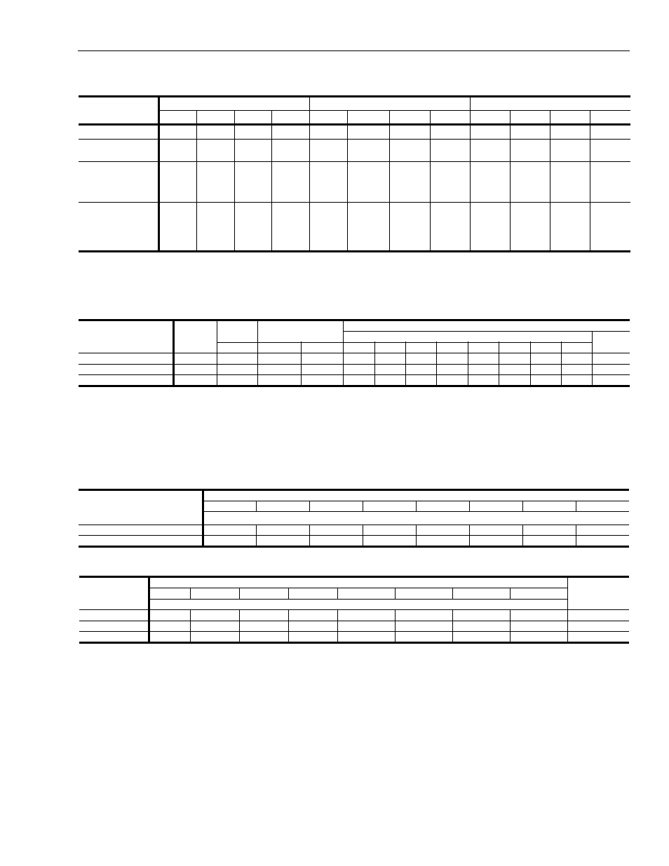 Table 61: unit cornerweight, Table 62: indoor sound power rating, Table 63: attenuation factors | Table 64: outdoor sound power rating, 61 unit cornerweight, 62 indoor sound power rating, 63 attenuation factors, Outdoor sound power rating | York Y33 User Manual | Page 79 / 96