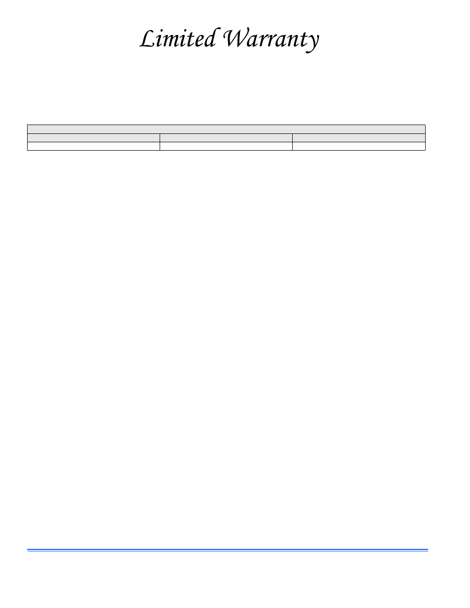 Limited warranty | York R-22 User Manual | Page 4 / 4